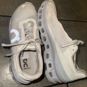 On Running Light Gray Athletic Sneakers